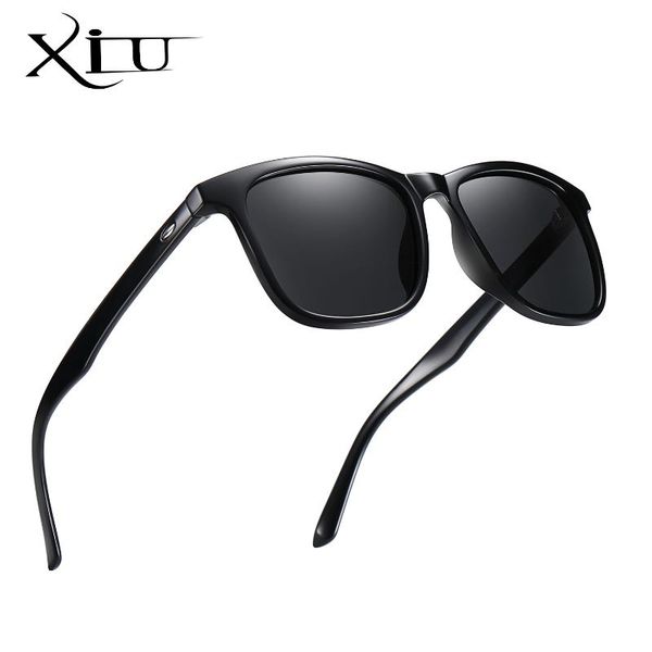 

men polarized sunglasses male europe style vintage square pc frame sun glasses anti-uv rivet decoration oculos uv400, White;black