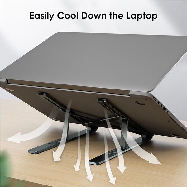 

cell phone mounts & holders lovebay portable lapnotebook stand holder non-slip aluminum alloy pc computer cooling bracket foldable