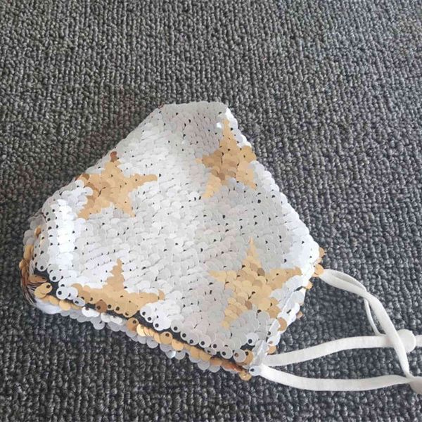 

colorful sequin fashion pure cotton mask personality trend dust and sunscreen