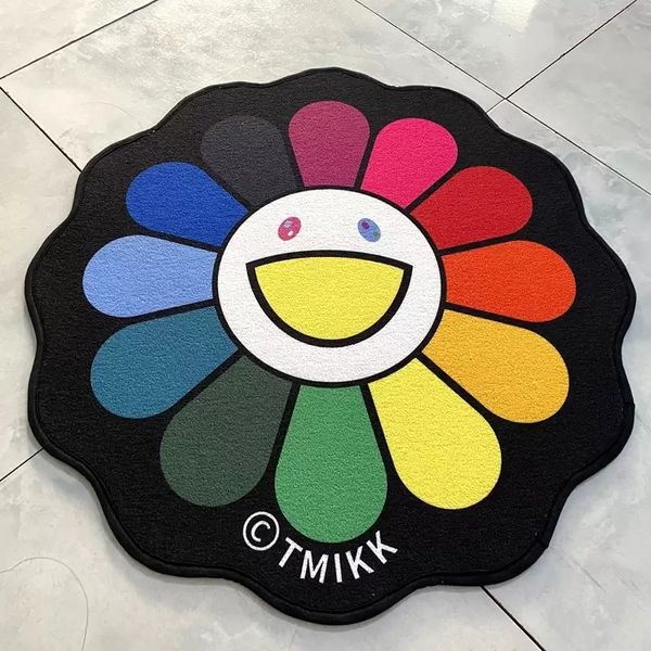 

sunflower carpet home furnishings trendy originality bathroom door mat rainbow flower rug floor mats