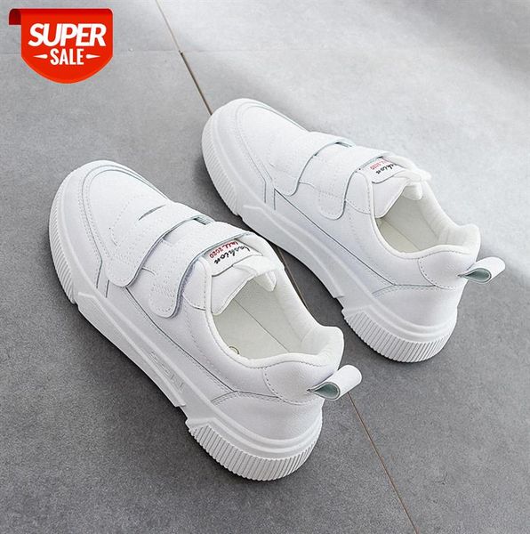 

velcro white shoes female korean casual students breathable sneakers a8533 #ov8z