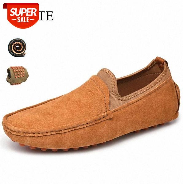 

men casual shoes men's pea soft shoes comfortable for men pumps slip-on loafers breathable zapatillas suede big size 38-48 #eg5f