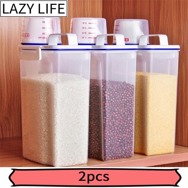

kitchen storage box rice cylinder with flour sealed barrel kitchen thick plastic cover rice barrel box organizer
