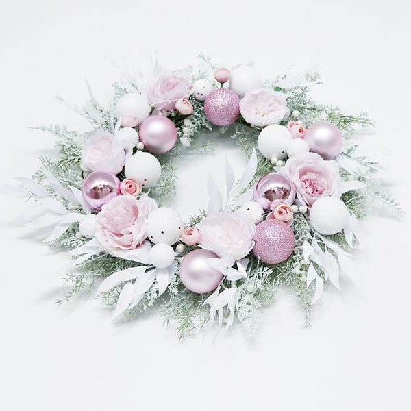 

decorative flowers & wreaths christmas wreath door decoration hawaiian party wedding artificial flower garland necklace home hanging window
