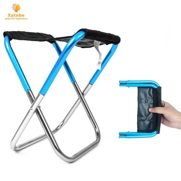 

camping foldable fishing picnic chair lightweight aluminium cloth outdoor portable easy to carry tools stool accessories