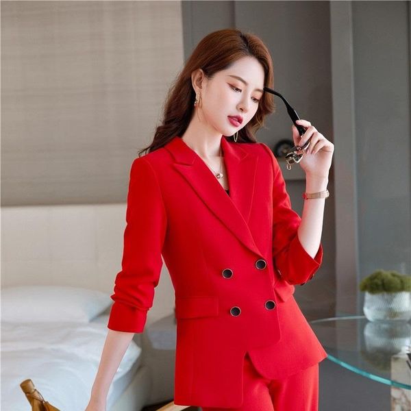 

women's suits & blazers autumn winter long sleeve jackets coat ol styles business professional office blazer outwear blaser elegant re, White;black