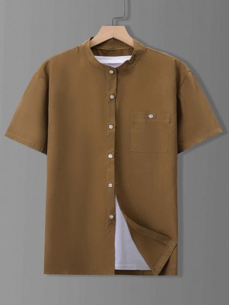 

men patched pocket shirt without tee r7dl#, White;black