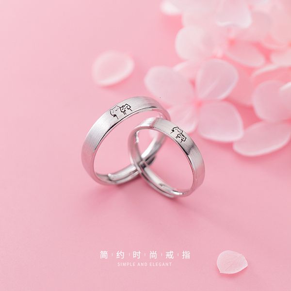 

love rocky s925 silver lovers' ring