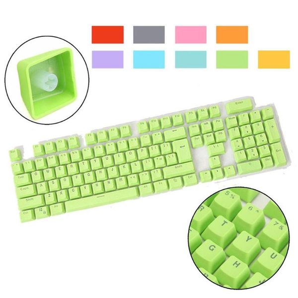 

keyboards double s pbt spacebar keycaps blank for wired usb cherry switches mechanical keyboard