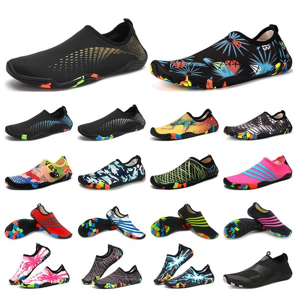 

mens swimming diving outdoor beach shoes soft-soled creek sneakers black white orange barefoot skin snorkeling wading fitness men womens tra