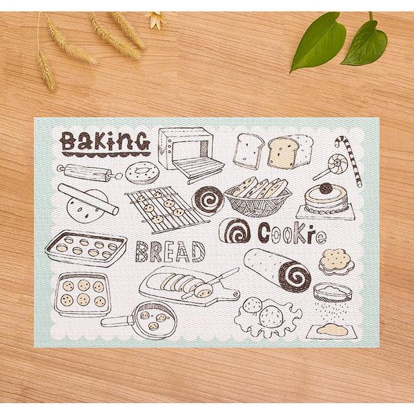 

mats & pads printed design table napkins placemat pat 70% pvc 30% pet set for dining waterproof el restaurant