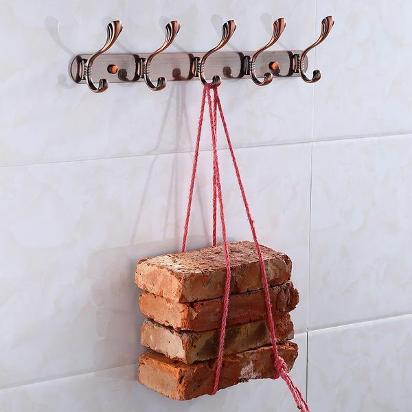 

robe hooks stainless steel clothes hook in toilet, non-punching american wall, bathroom row hook, cap wall
