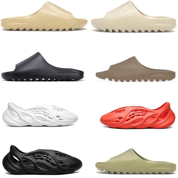 

kanyemen slipper women slide dessan soot core graffiti bone resin desert sand rubber slippers summer brown flat beach foam sandals ysj, Black