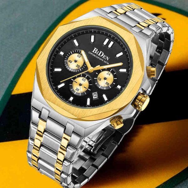 

new fashion men watches brand luxury 2021 waterproof dive quartz male watch business aaa stainless steel clocks dropshipping, Silver