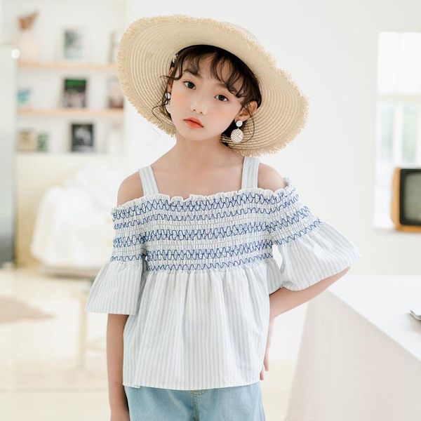 

shirts big girls blouses cotton children baby white shirt kids flare sleeve teens for mother and daughter clothing, White;black