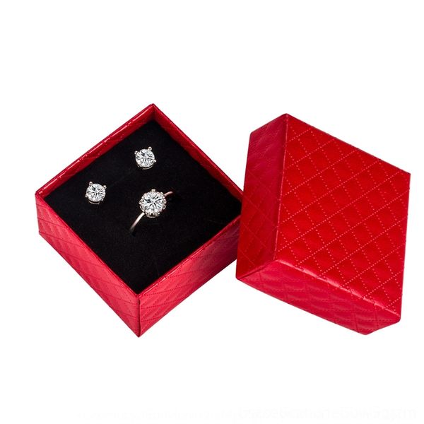 

GNK weihua square gift earring earring jewelry packaging boxes decoration jewelry boxes gift, Black;white