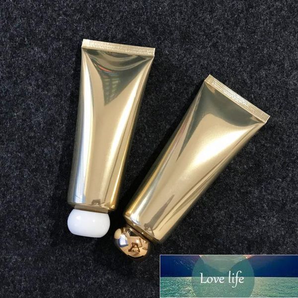 Flacone cosmetico in plastica di alluminio oro 80ml 80g Crema detergente per il viso Squeeze Tube Shampoo Bottiglie per lozione Prezzo di fabbrica Design esperto Qualità Ultimo