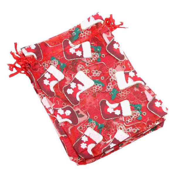 

storage bags 10pcs gift wrapping bag large size candy pouch cartoon christmas party