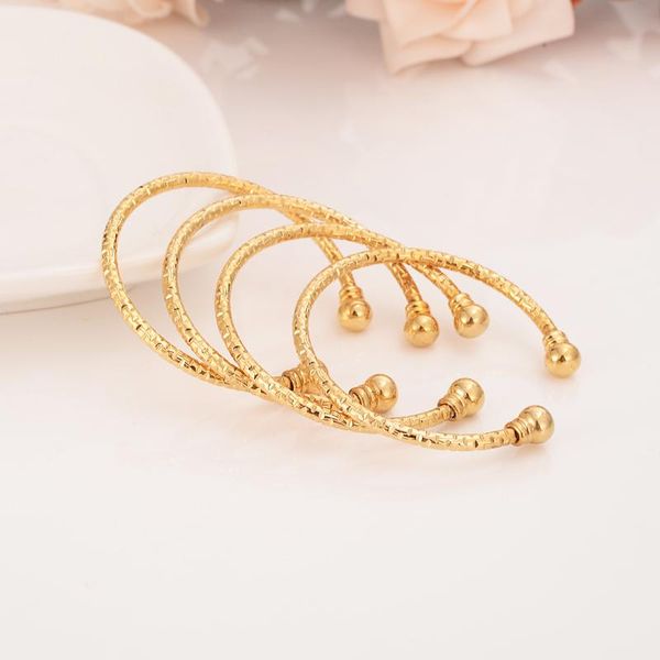 

bangle lingxiu small for girls/baby gold color charm beads bracelet jewelry child party gifts, Black