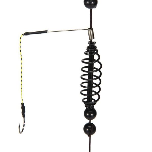 

copper spring fishing bait cage lure trap basket feeder holder gear tackle hooks