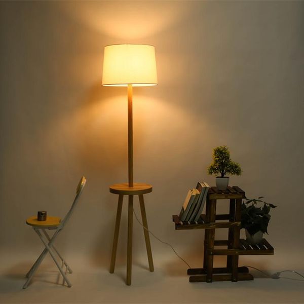 

nordic led wood lampadaire metal tripod lamp staande rattan floor lamps