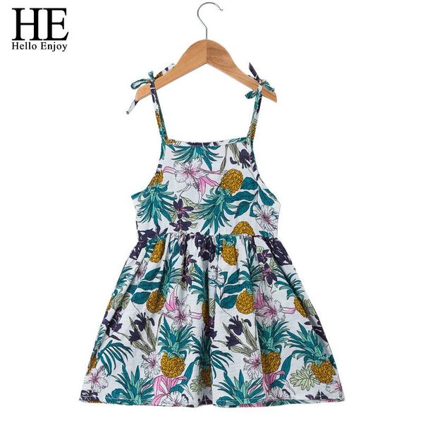 

girl's dresses he hello enjoy children's clothing girls summer dress 2021 children princess suspenders beach baby vest, Red;yellow