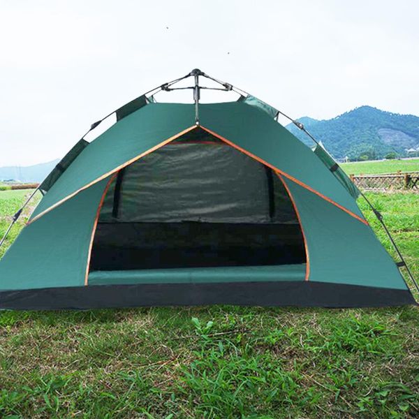 

automatic backpacking tent 2-3person aluminum pole lightweight camping double layer portable handbag for hiking travelling tents and shelter
