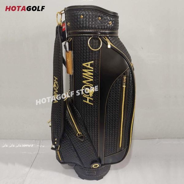 

golf bags classic woven pattern bag pu standard in choice 9.5 inch clubs