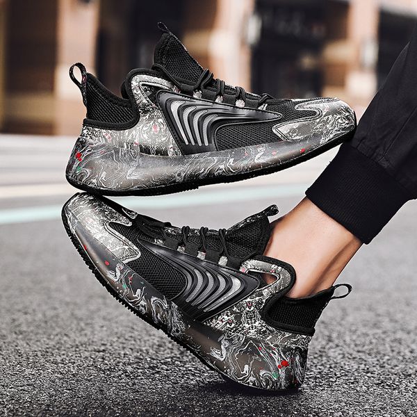 

gym barbati mens sneakers men winter walking mesh for male fashionable mens big camouflage sneaker casual platform, Black