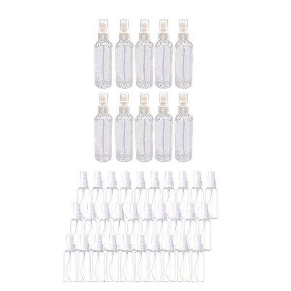 

storage bottles & jars 50pcs 100 ml transparent plastic 50 pieces 50ml spray