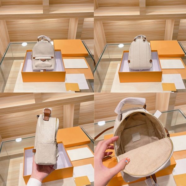 

vintage cowhide palm springs 3d emboss mini backpack men and women fashion travel backpacks designer handbags student school bag shoulder