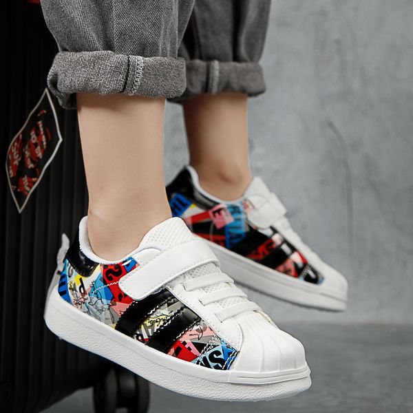 

children fashion leisure time versatile motion little white shoes sneakers