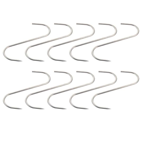

hooks & rails 10pcs processing butcher hook for bacon hams