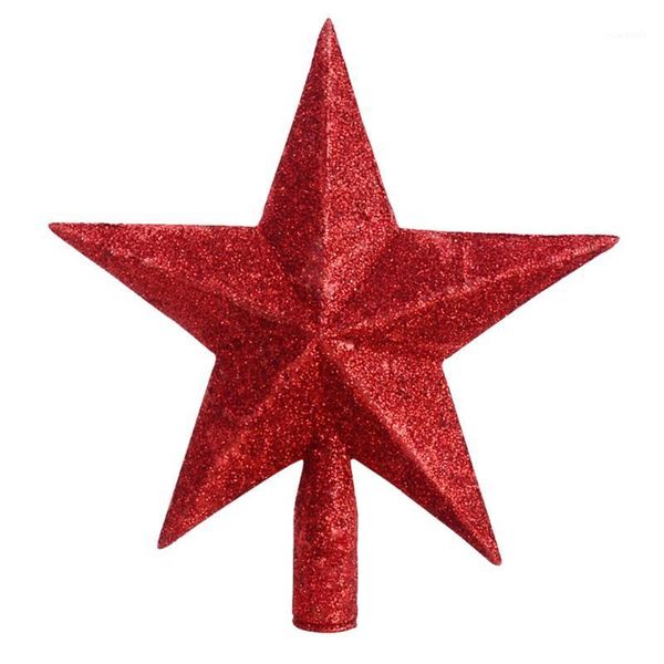 

christmas decorations tree star five-pointed pendant ornament (red)