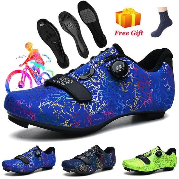 

bicycle shoes men outdoor professional racing track road spd pedal women mtb bike 2021 cycling footwear, Black