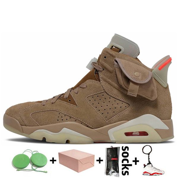 

travis british khaki 6s basketball shoes running shoe unc 6 gold hoops carmine infrared midnight navy hare tech chrome electric green