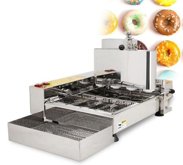 Equipamento de processamento de alimentos 2500W Commercial Donut Electric Maker 6 Fileiras Filhós Frigiding Mini Donut Machine