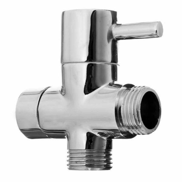 

copper shower with three-way rod quick-open water divider one inlet and two outlet 4-point converter connector kitchen faucets