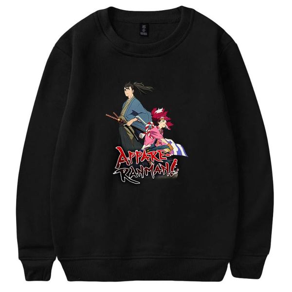 

men's hoodies & sweatshirts appare ranman crewneck women men long sleeve casual streetwear clothes, Black