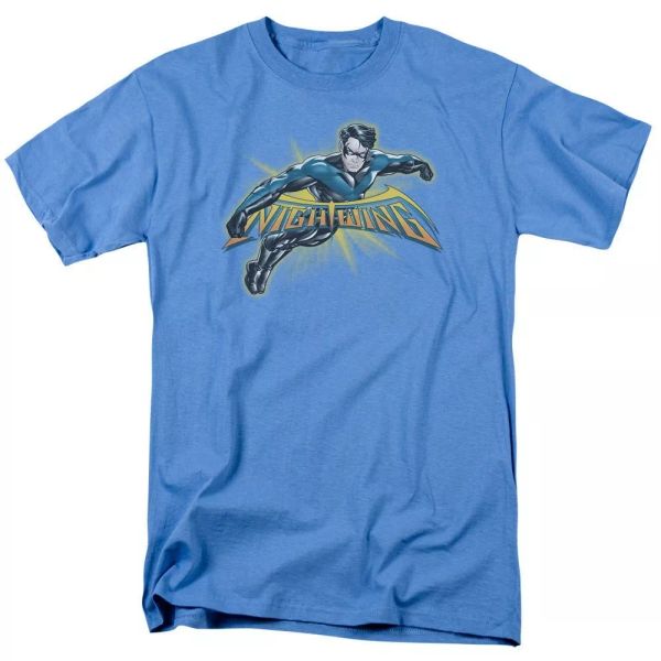 

batman nightwing burst t-shirt sizes s-3x new, White;black