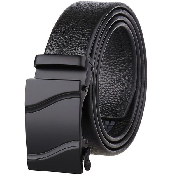 

belts first layer leather automatic buckle belt men's wholesale, Black;brown