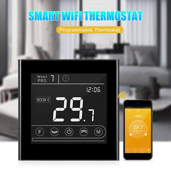 

smart home control wifi thermostat programmable water / electric heating gas boilerthermostat temperature controller backlight remote