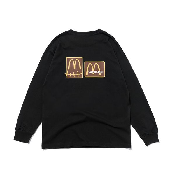 

men's t-shirts travis scott astrodome skeleton likes walking, women's men's long sleeve t-shirt hiphop style casual cotton t, White;black