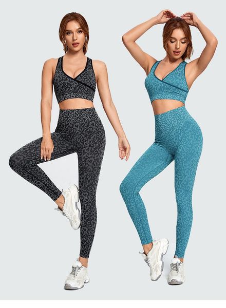 

gym clothing women seamless camouflage sports sets 2pcs push up energy workout leggins sport fitness panst yoga high stretch bra, White;black