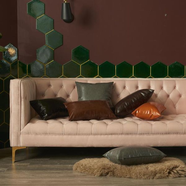 

cushion/decorative pillow zerolife modern high-quality imitation leather pillowcase 45x45cm waterproof case bedroom home decorative cushion