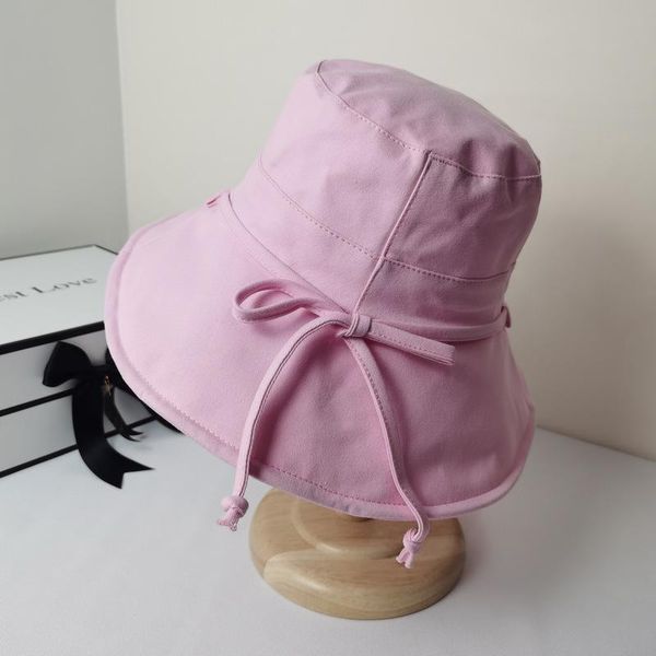 

wide brim hats cotton big fisherman hat summer leisure joker basin foldable solid color sunshade high grade cloth, Blue;gray