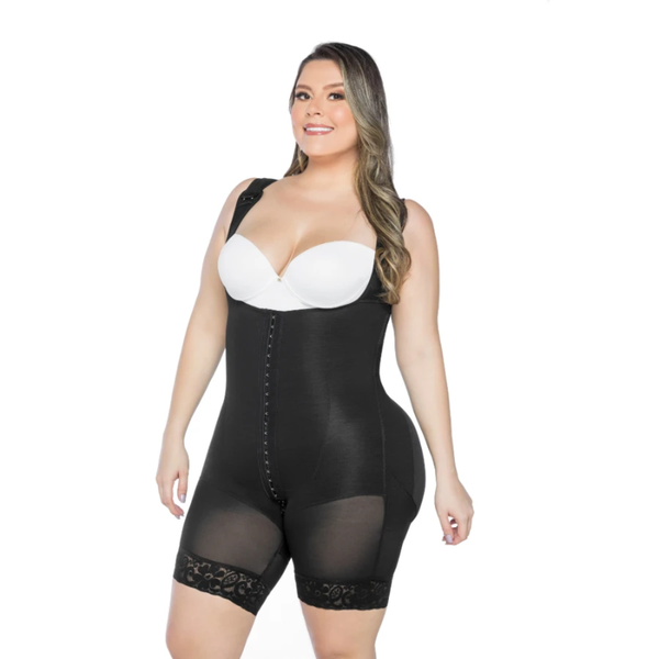 

women's shapers corset tummy control bulifter hook and eye closure open bust adjustable wide shoulder strap waist trainer woman underwe, Black;white