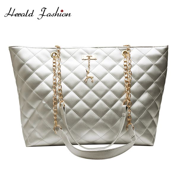 

casual plaid frauen schulter tasche kette klassische diamant muster einkaufstasche mode weibliche tote handtasche bÃ¼ro dame reisetasche