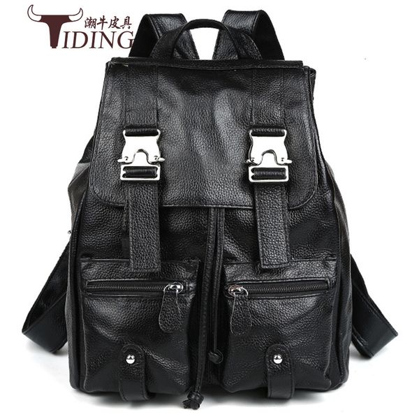 

korean fashion college style women's leather backpack leisure travel backpack 3016