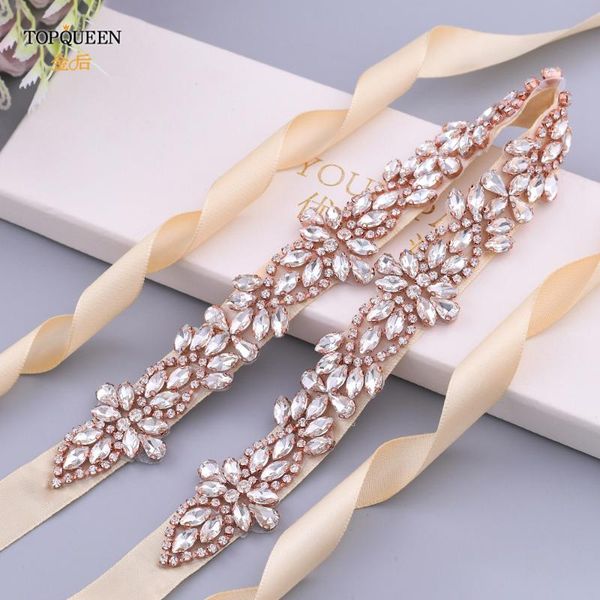 

wedding sashes ueen s429 parties crystal drill belt applique for sash bridal champagne rose gold, White